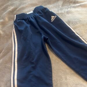 🟢10/$10 - Adidas Kids Dark Blue Joggers with White Stripes